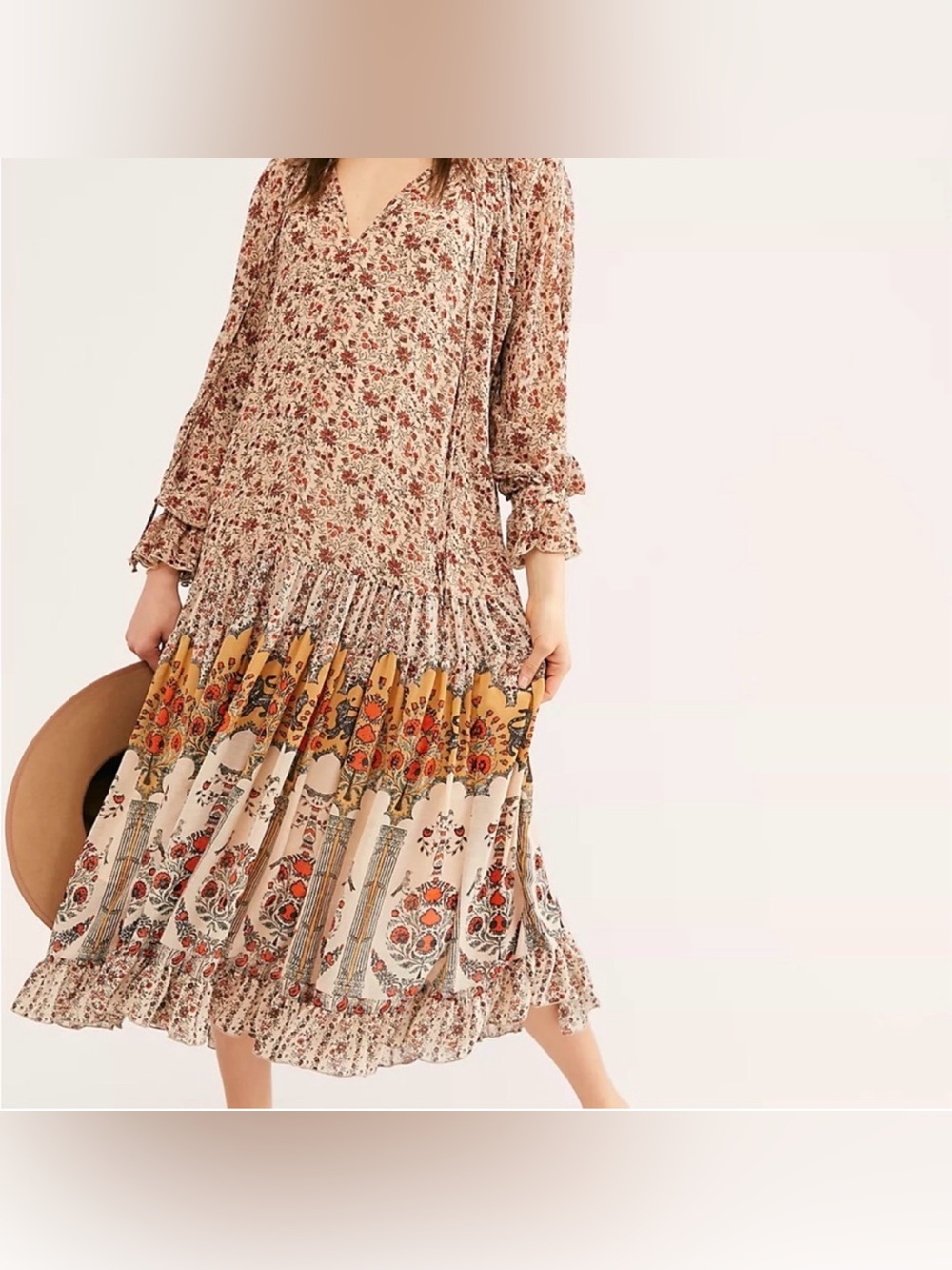 Free People Feeling Groovy Border Print Maxi Dress